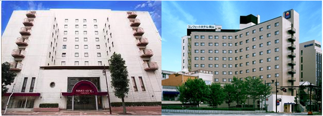 Two of IPC owned Japanese business hotels 